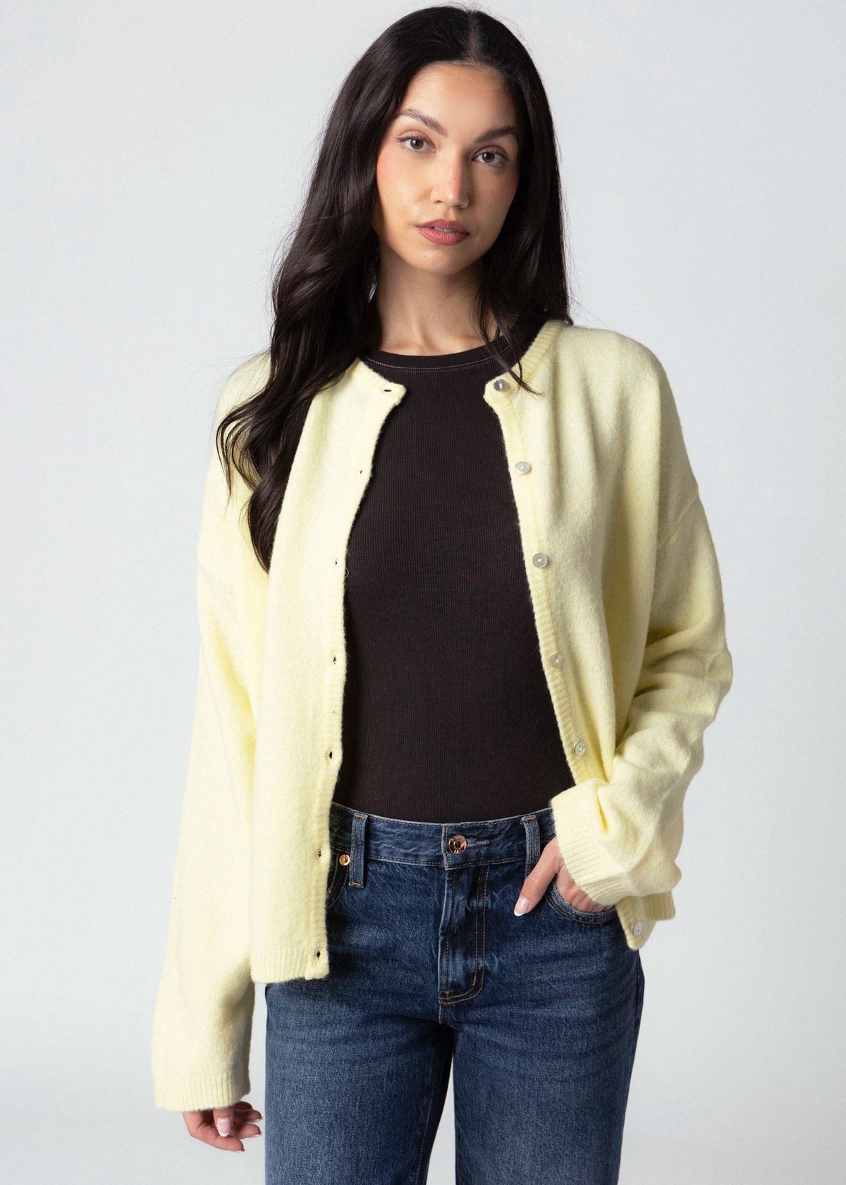 swatch_Butter oversized knit cardigan