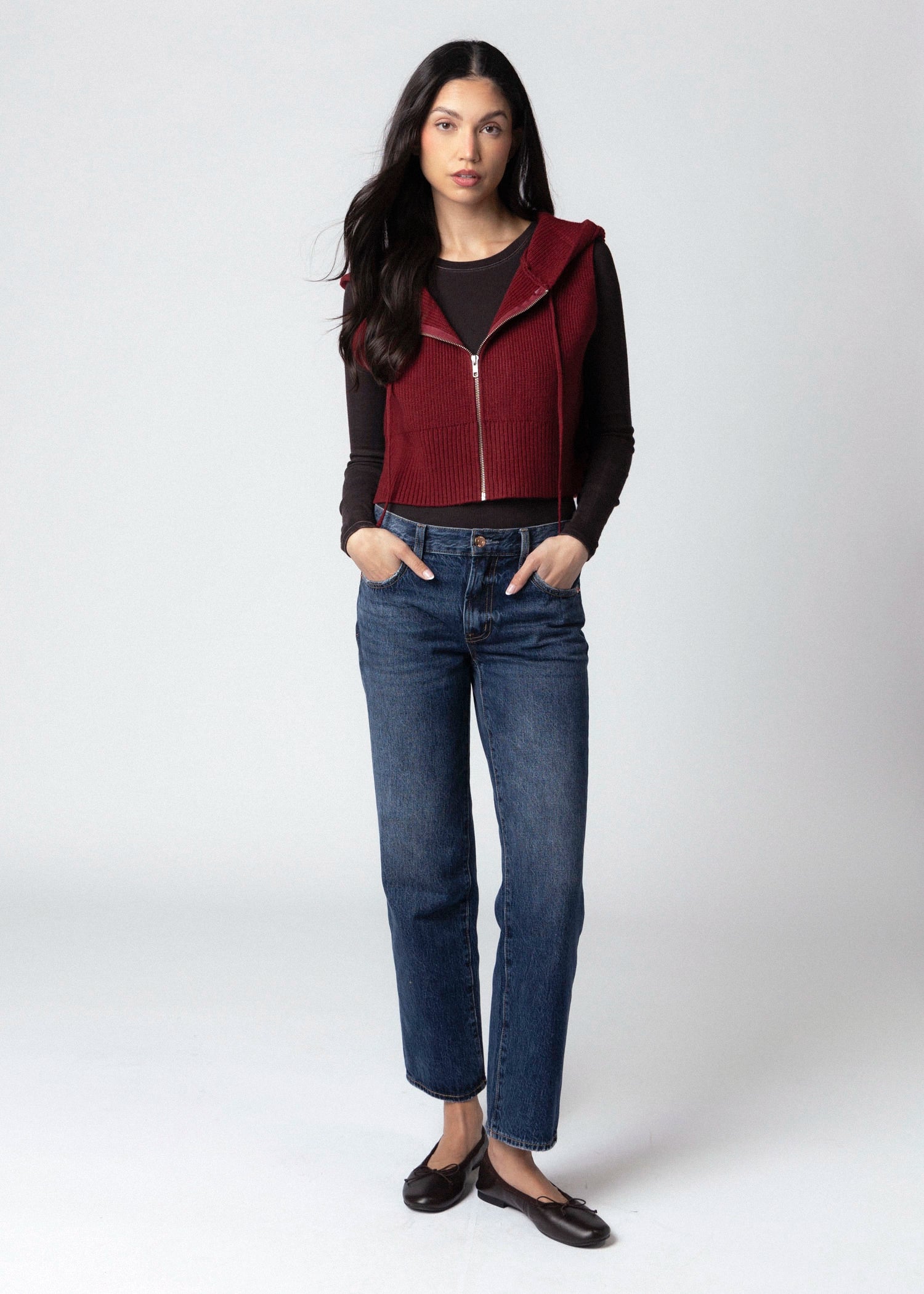 swatch_Red kerisma jordana knit vest