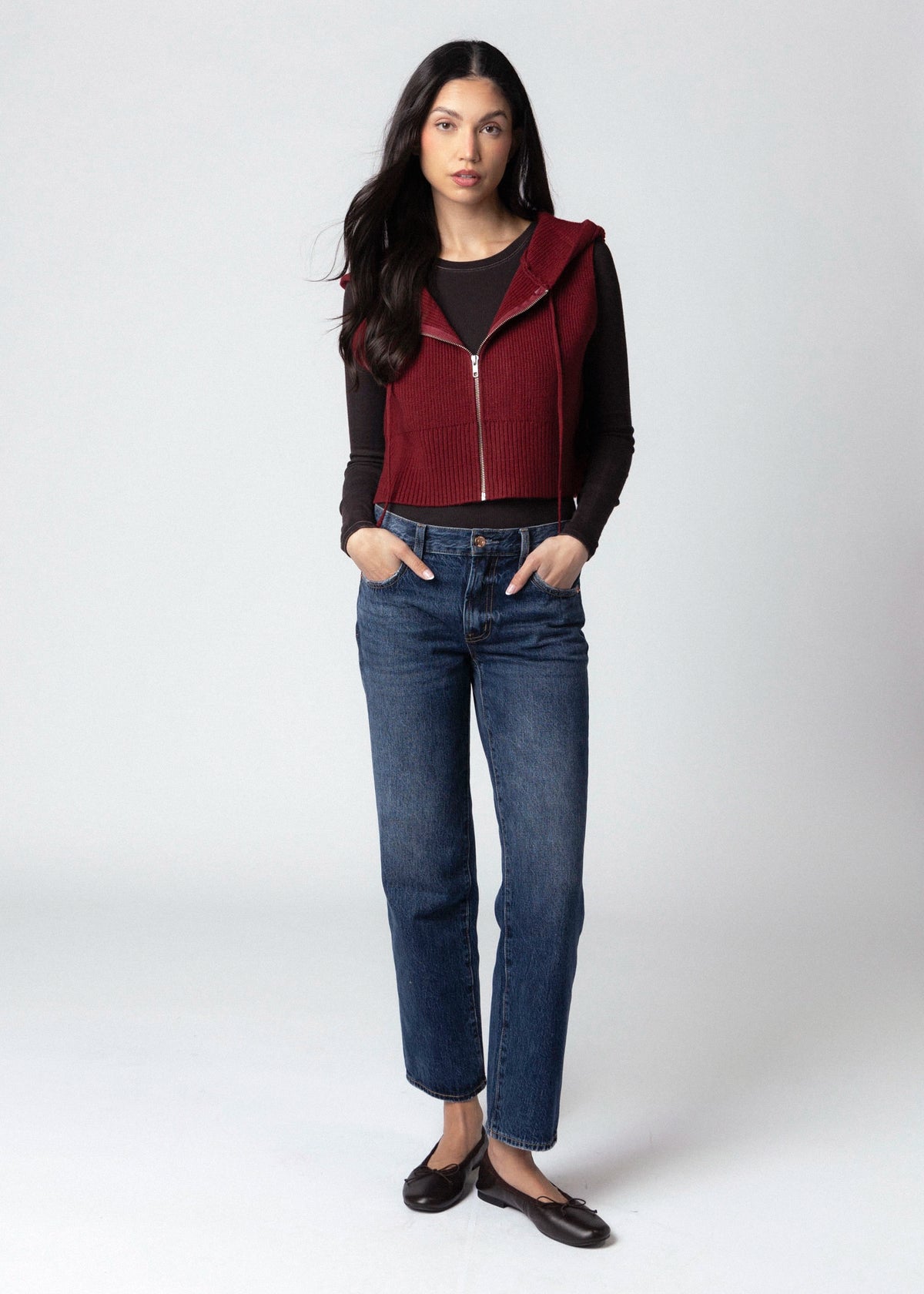 swatch_Red kerisma jordana knit vest