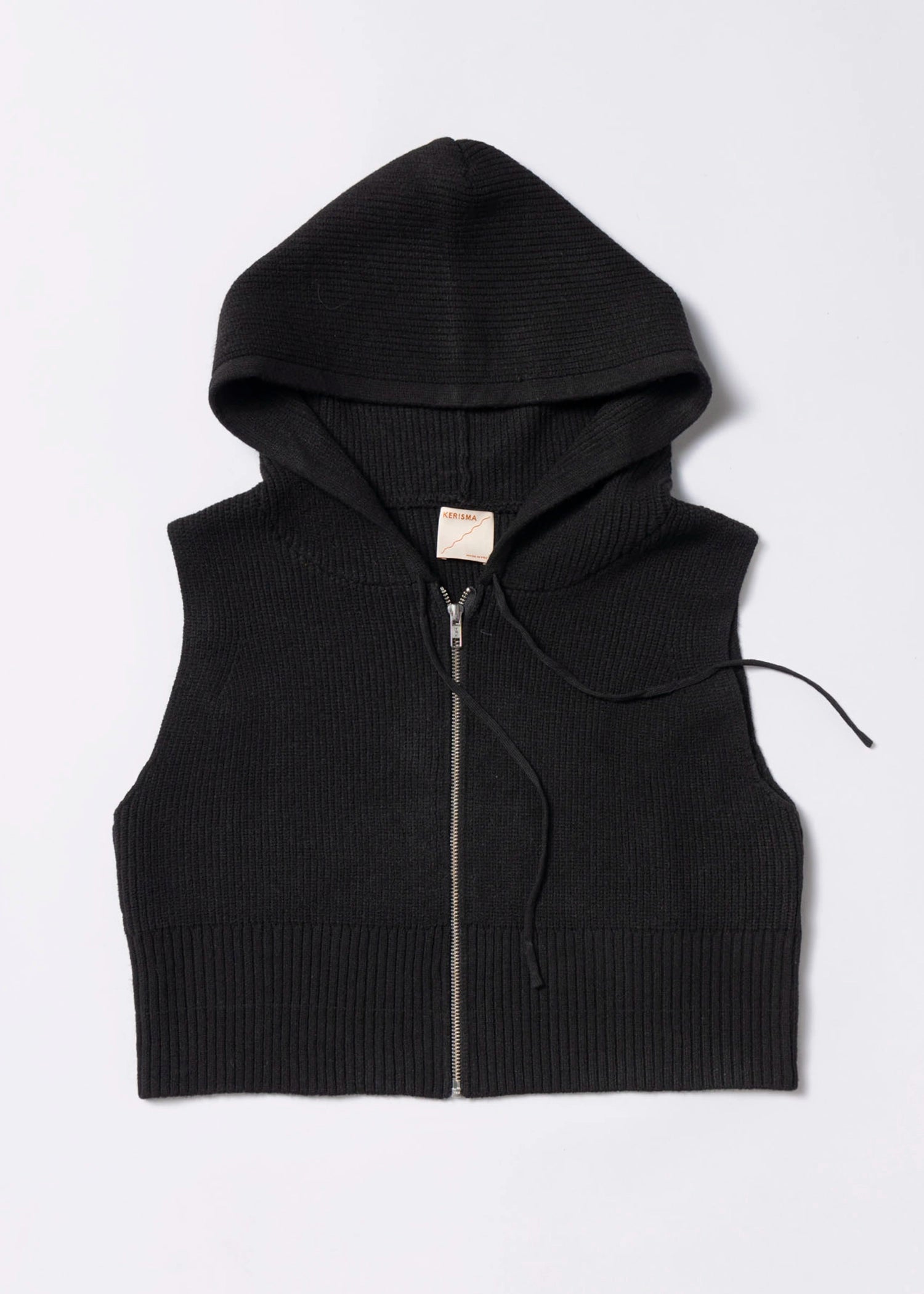 swatch_Black kerisma jordana knit vest