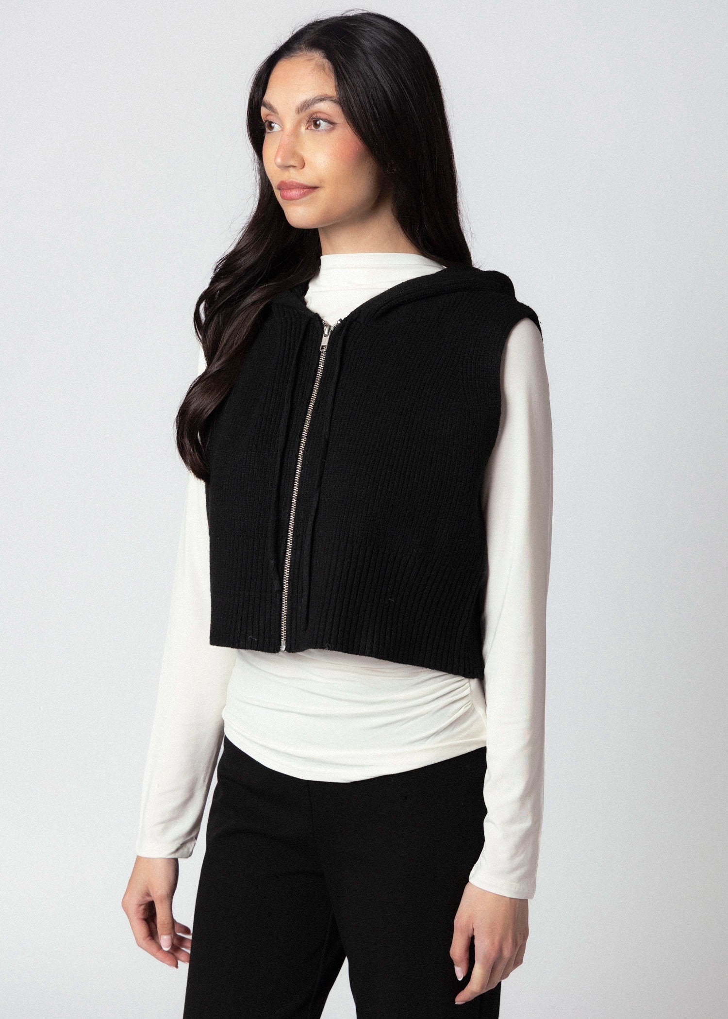 swatch_Black kerisma jordana knit vest