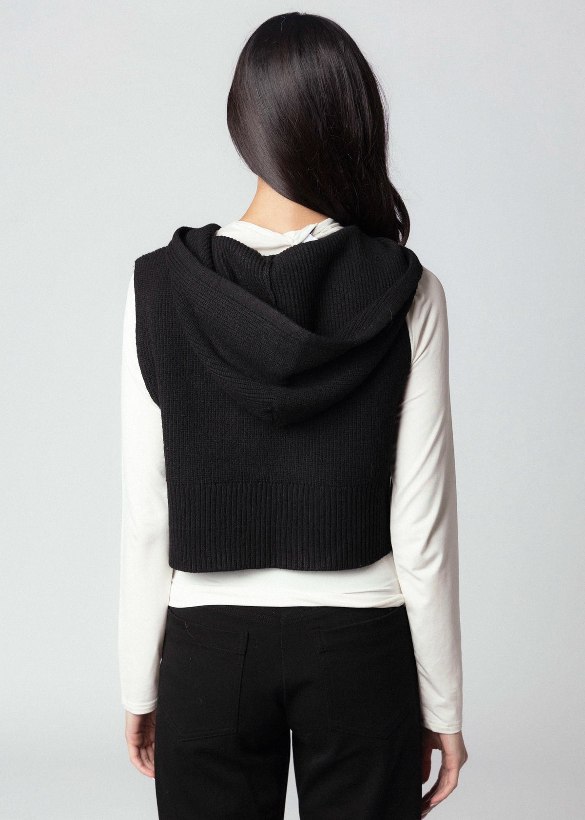 swatch_Black kerisma jordana knit vest