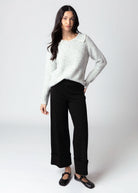swatch_Grey scalloped collar sweater