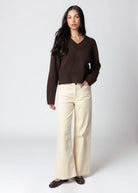 swatch_Ivory kut from the kloth meg corduroy wide leg pant