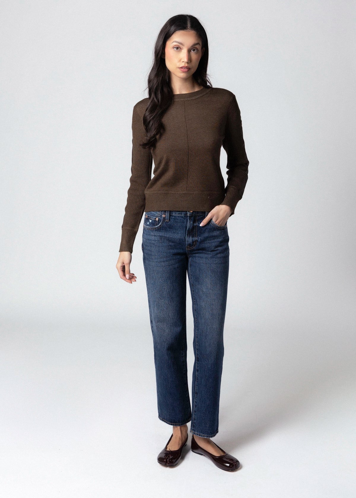 swatch_Chocolate central park west vesper crewneck sweater