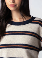 swatch_Navy/Rust sage the label tiber striped sweater
