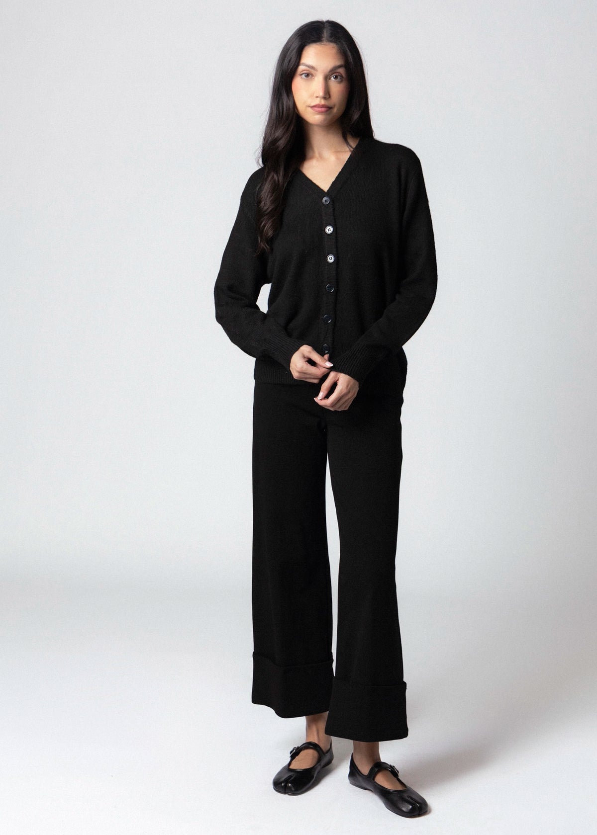 swatch_Black rd style pasha knit cardigan