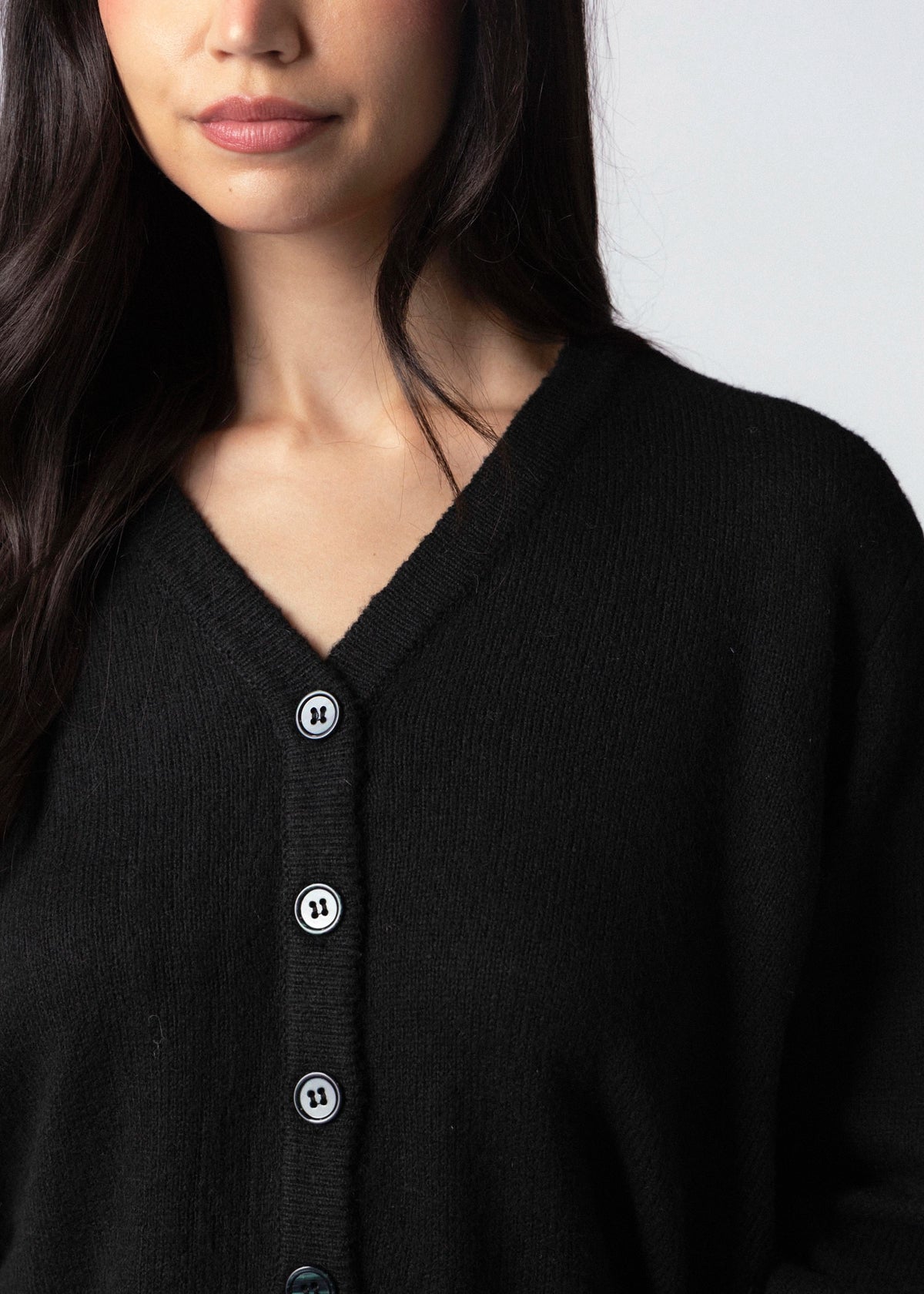 swatch_Black rd style pasha knit cardigan