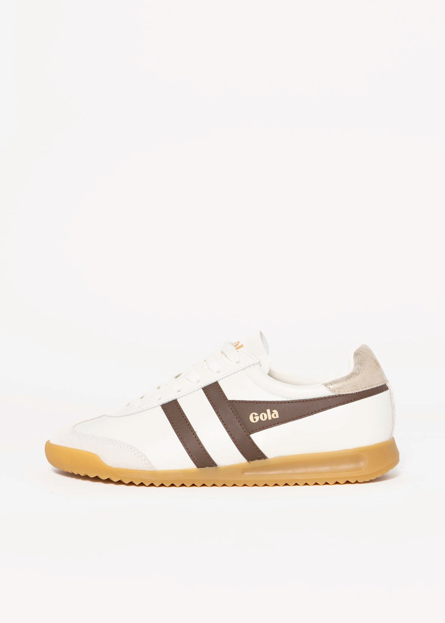 swatch_White/Brown/Gold gola torpedo leather sneaker