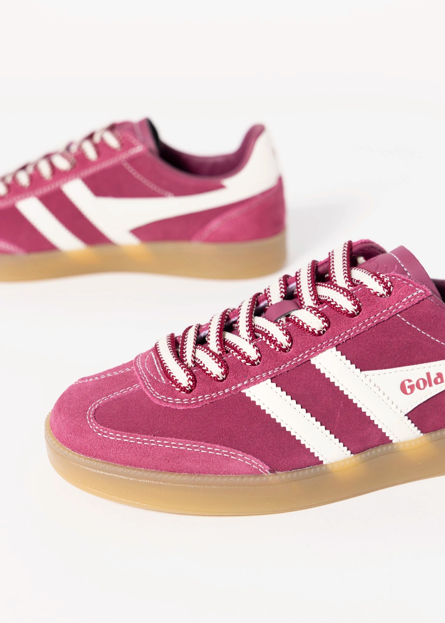 swatch_Cerise gola viper 78 suede sneaker