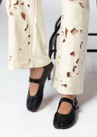 swatch_Black Leather inuovo leather tabi mary jane flats