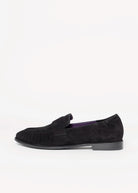 swatch_Black Suede vaneli ailsa suede ruched loafer