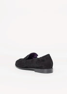 swatch_Black Suede vaneli ailsa suede ruched loafer
