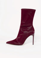 swatch_Burgundy Fabric steve madden mackena pointed toe stretch heeled boot