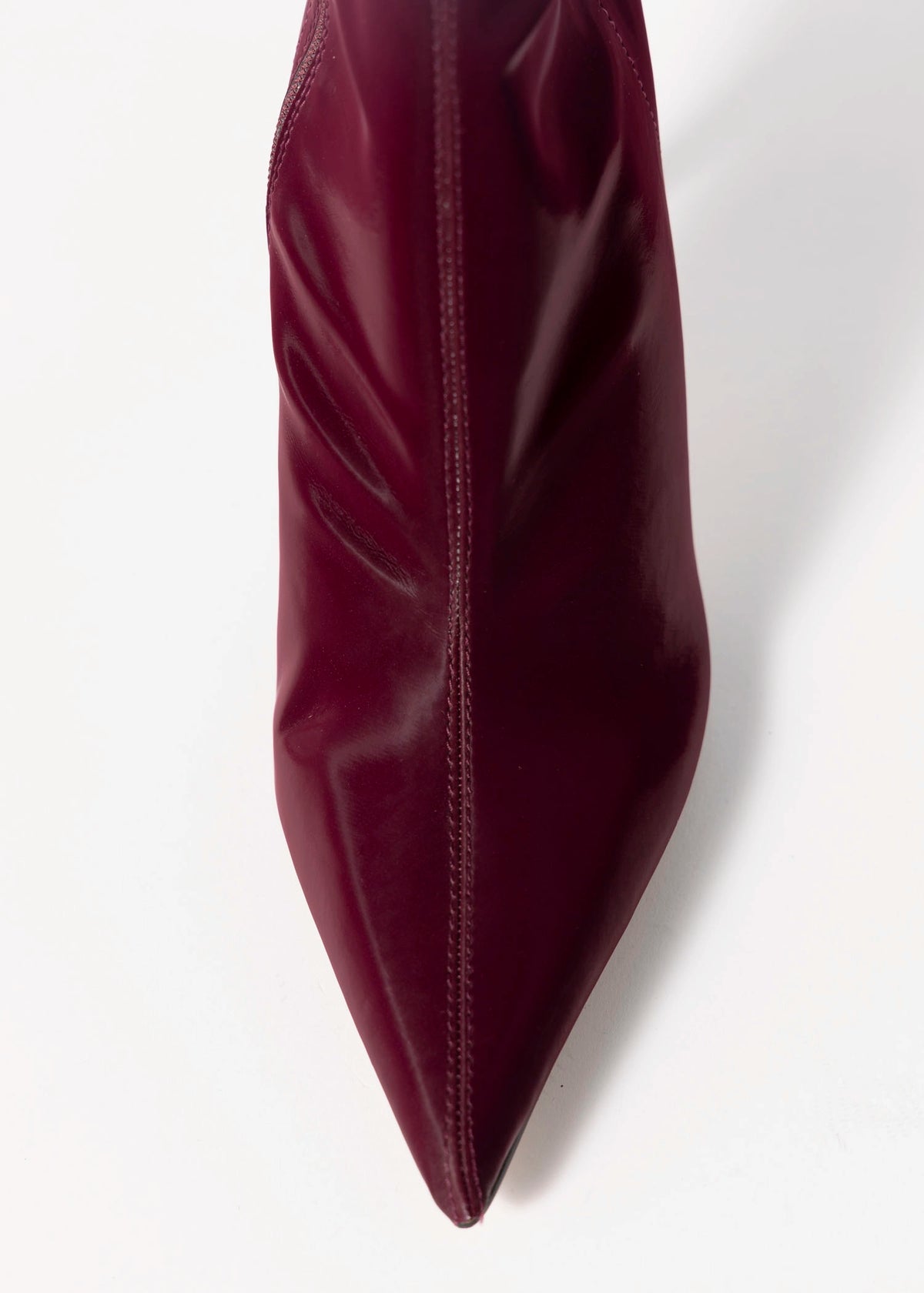swatch_Burgundy Fabric steve madden mackena pointed toe stretch heeled boot