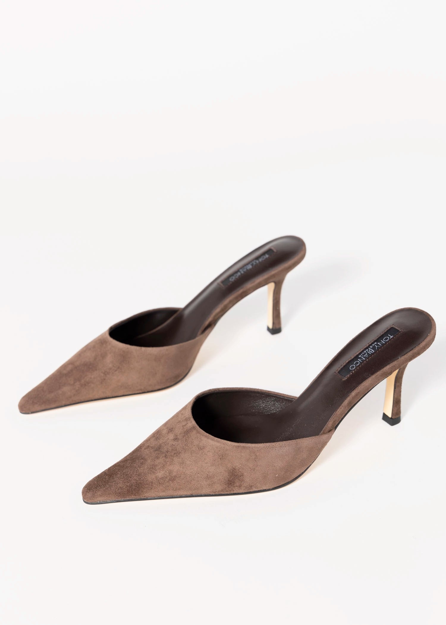 swatch_Espresso Suede tony bianco sicily pointed toe mule