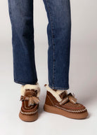 swatch_Camel Haircalf nanku l'idea shearling lined booties