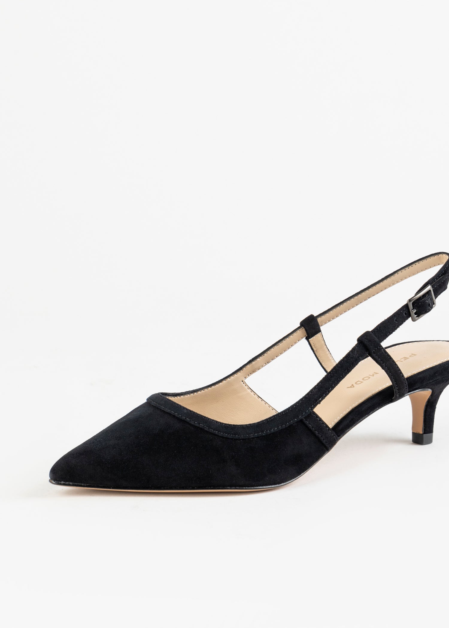 swatch_black suede deena slingback pump heels