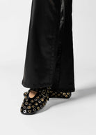 swatch_black holed flat flat shoes