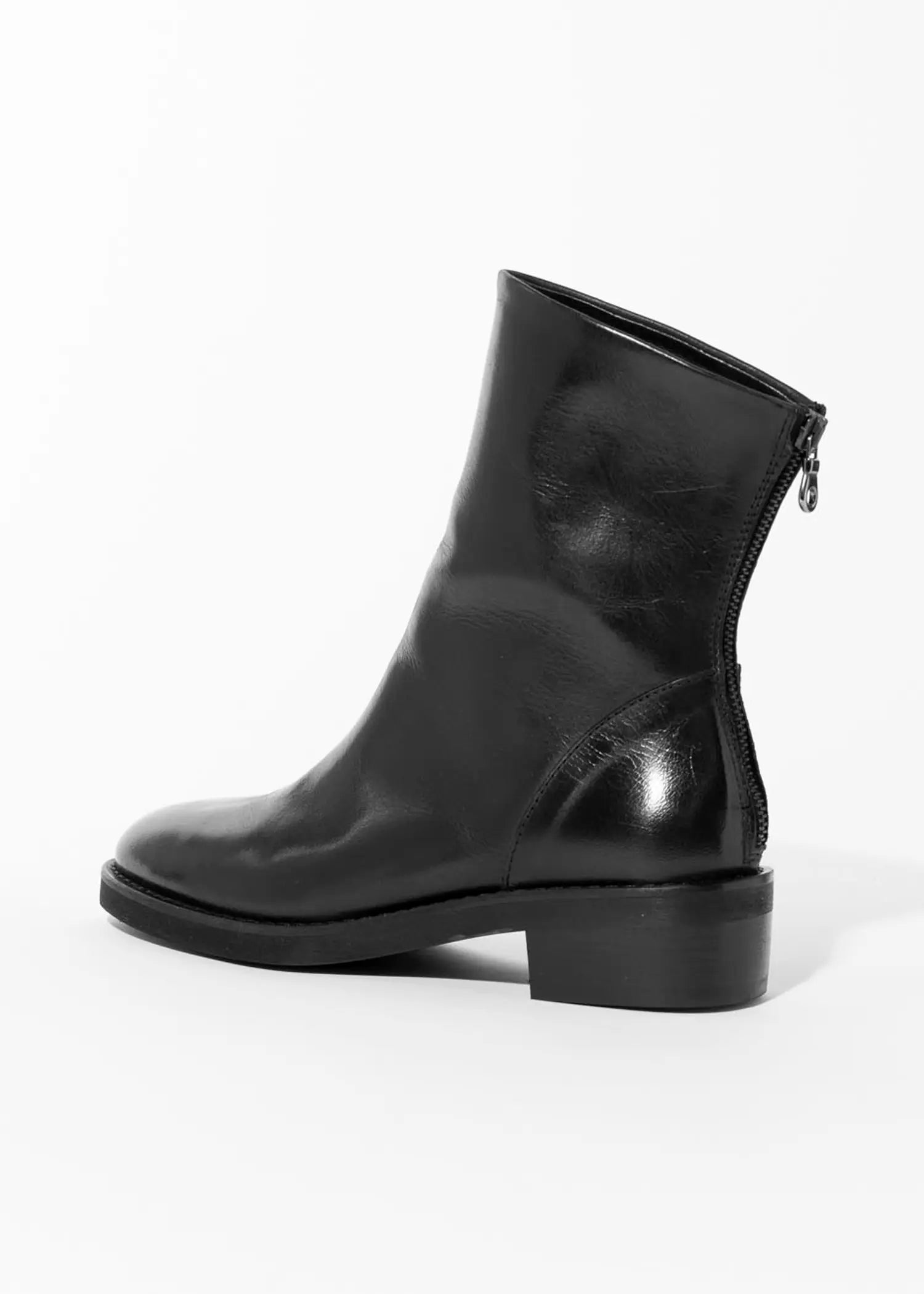 swatch_black round toe ankle boot ankle boots