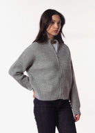 swatch_Grey Flannel ilma zipper cardigan sweaters