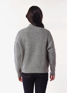 swatch_Grey Flannel ilma zipper cardigan sweaters