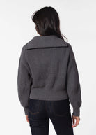 swatch_Charcoal zip cardigan tops