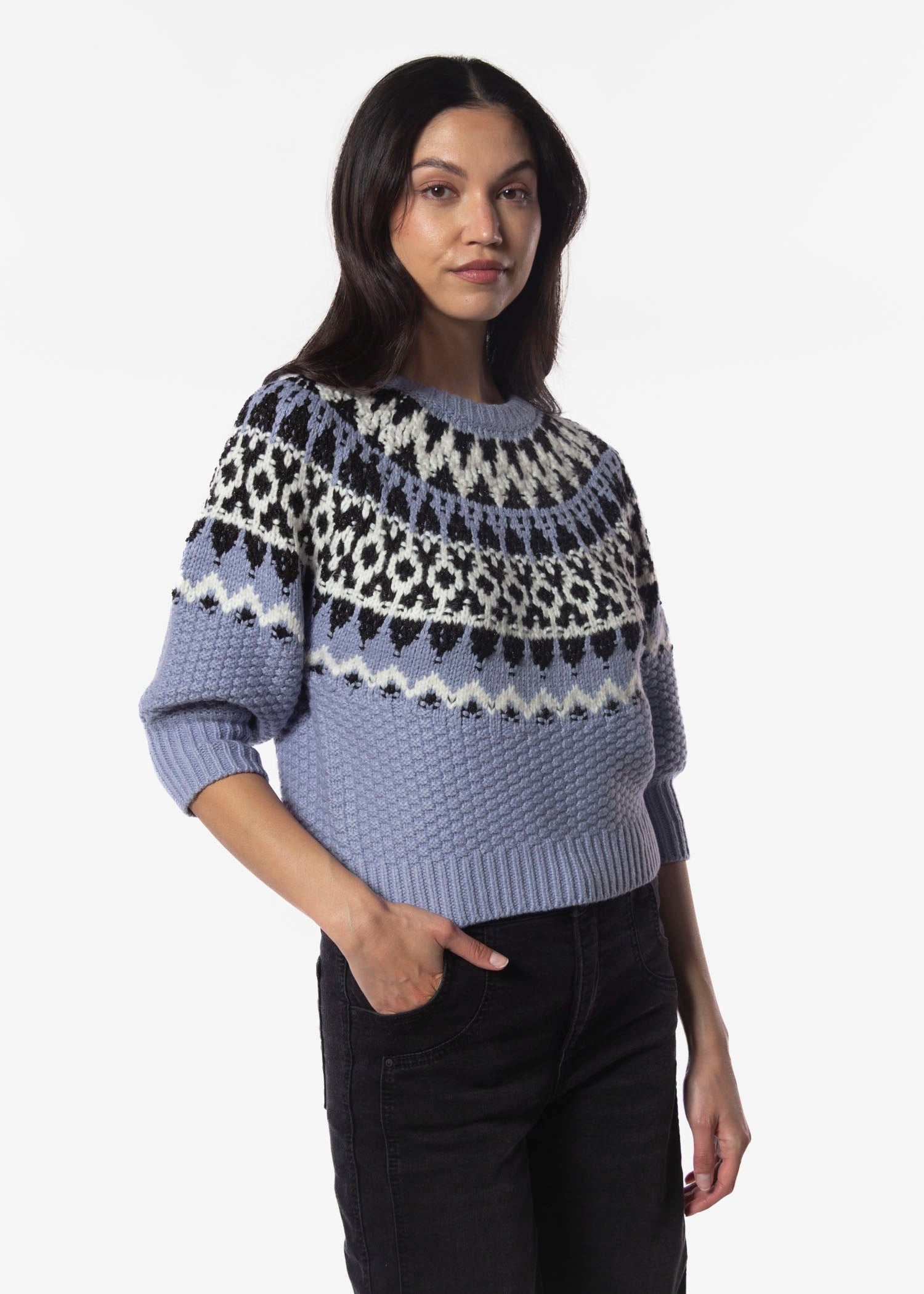 swatch_Blue Multi alora sweater tops