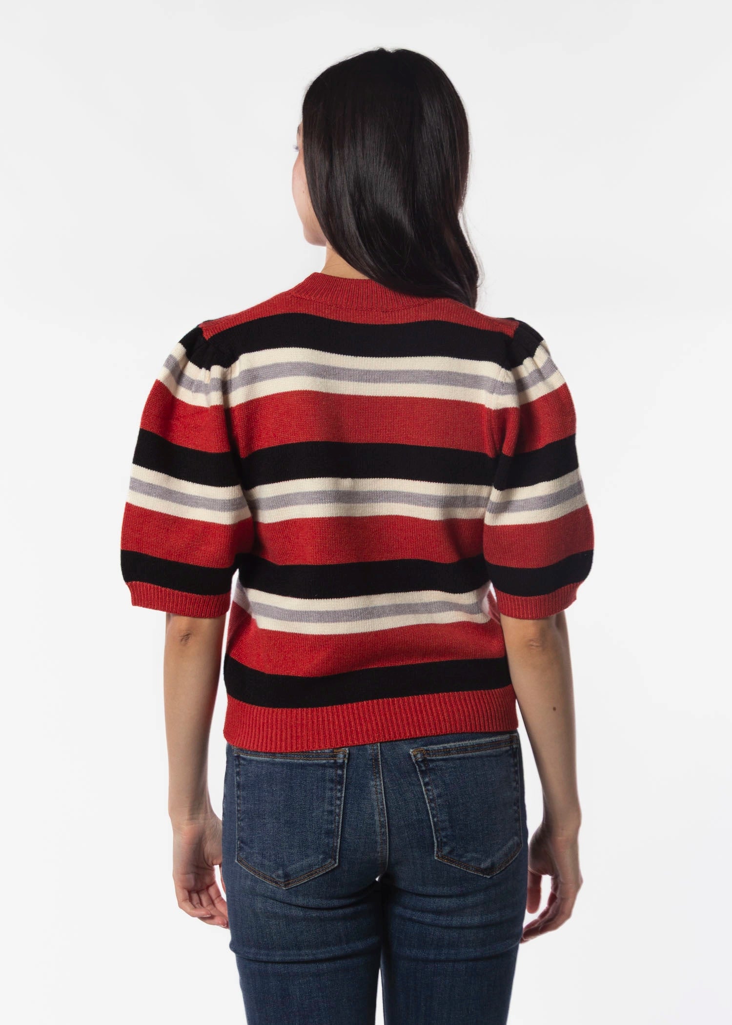 swatch_Stripe crewneck sweater tops