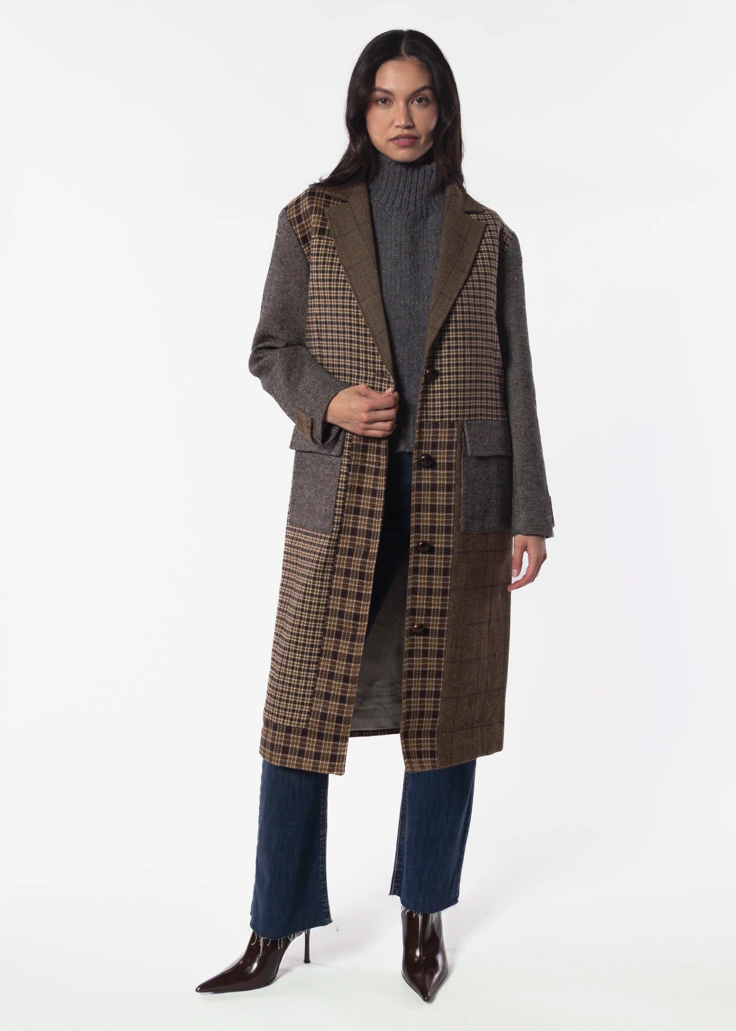 swatch_Multi raven patchwork coat jackets