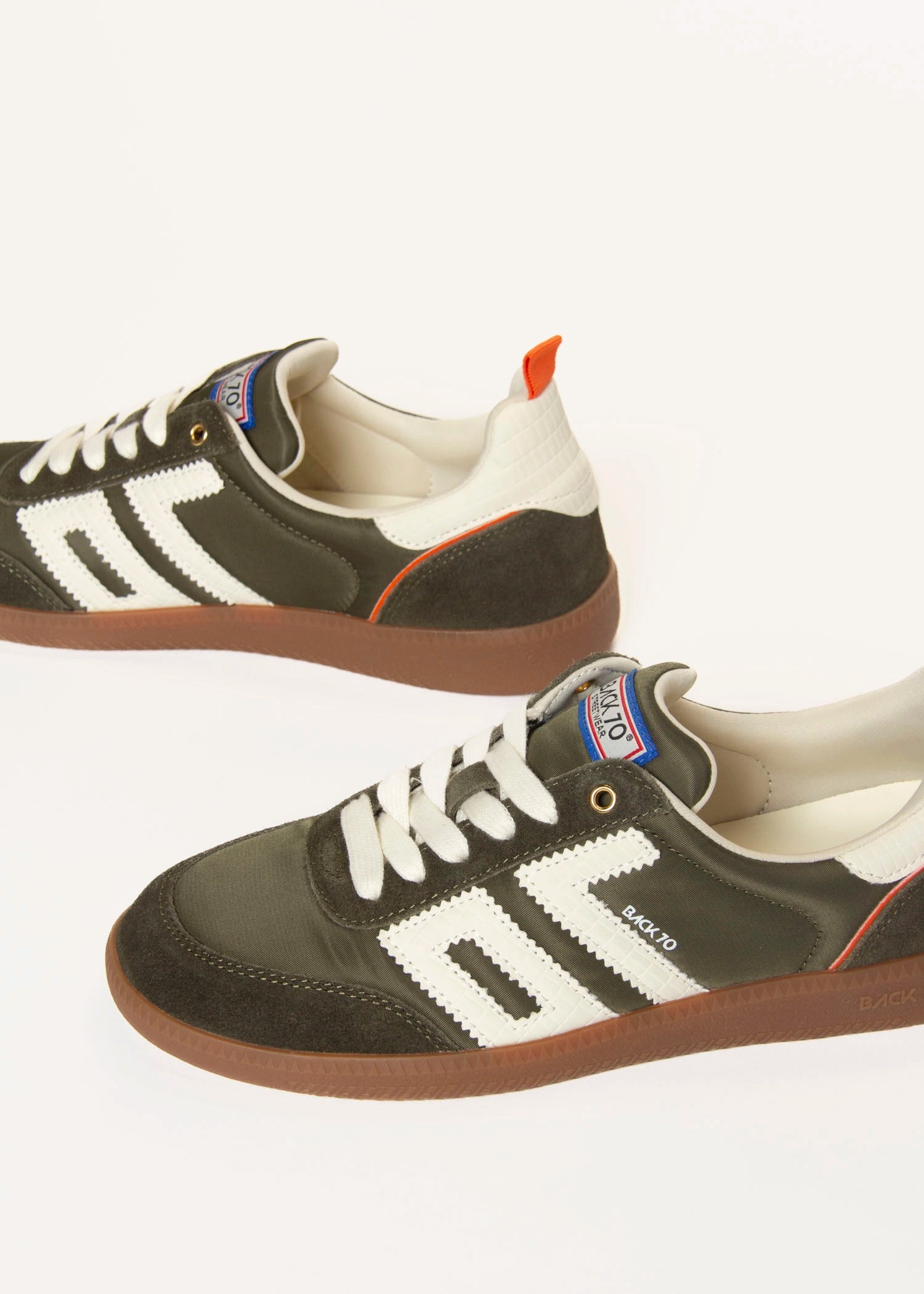 swatch_Orange/Olive ghost sneakers