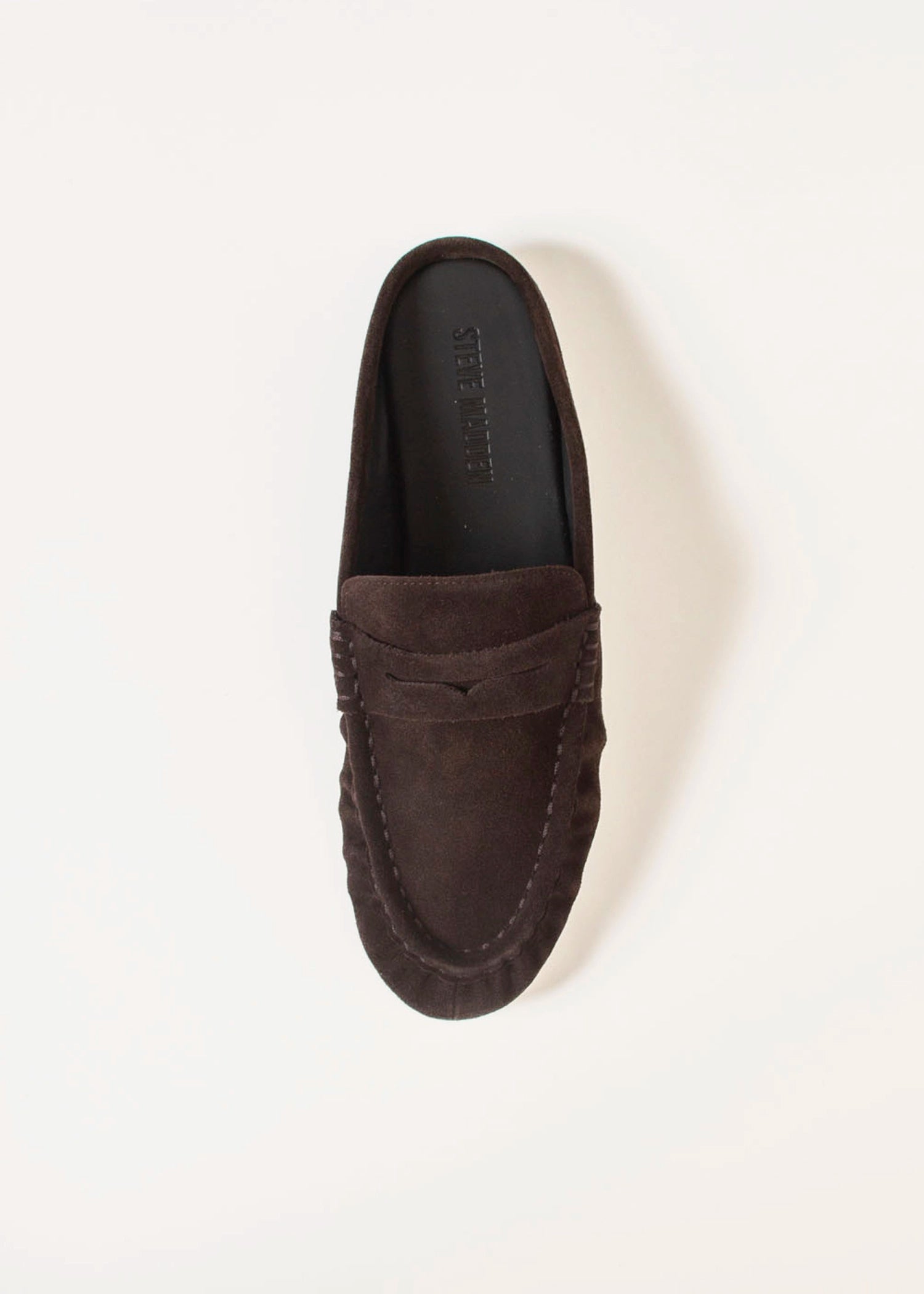 swatch_Dark Brown Suede rafe loafer steve madden
