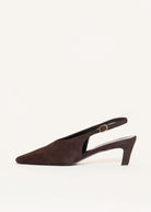 swatch_Brown Suede slingback pump shoes