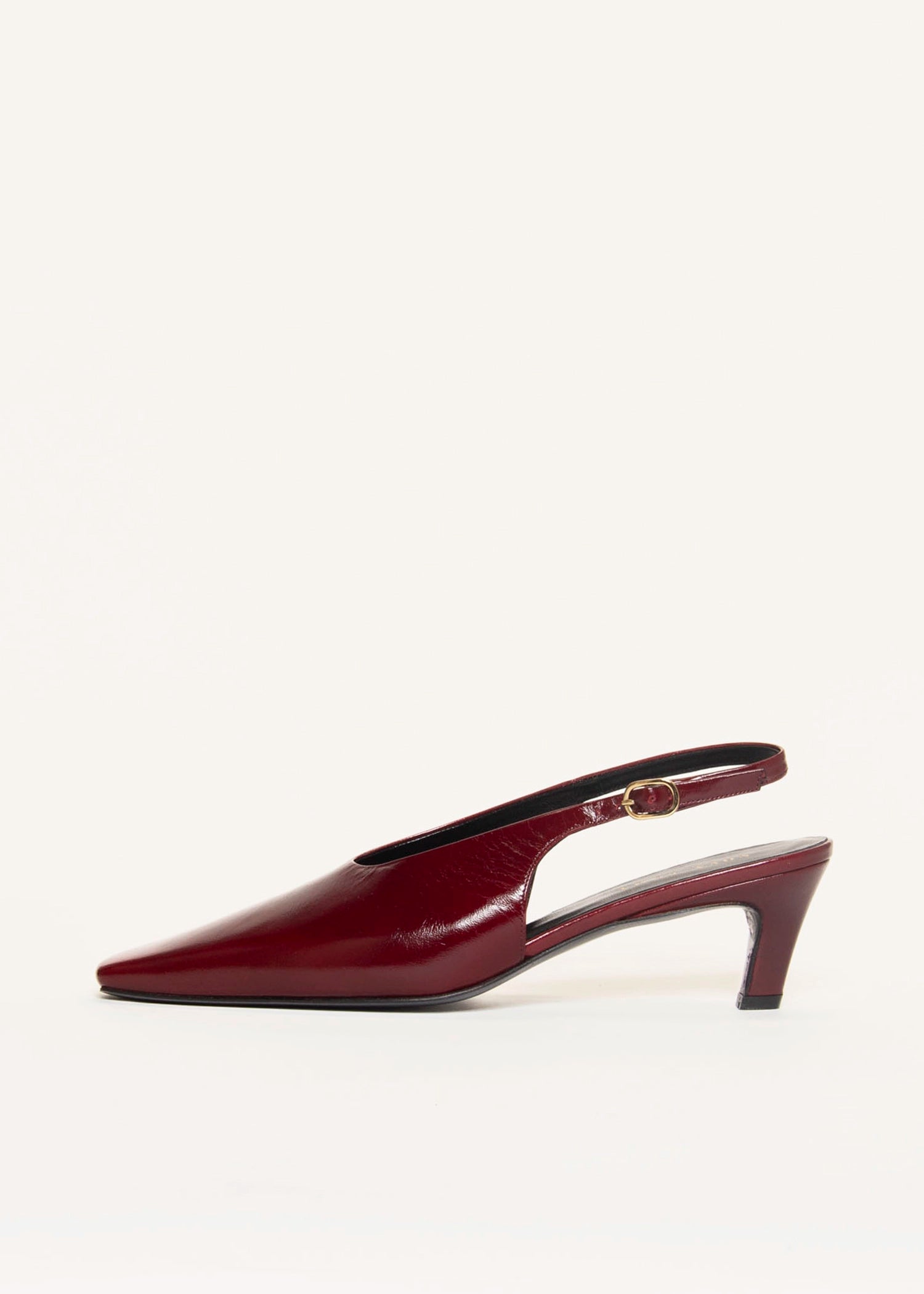 swatch_Burgundy Patent slingback pump shoes