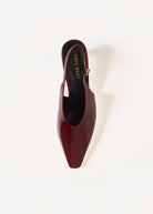 swatch_Burgundy Patent slingback pump shoes