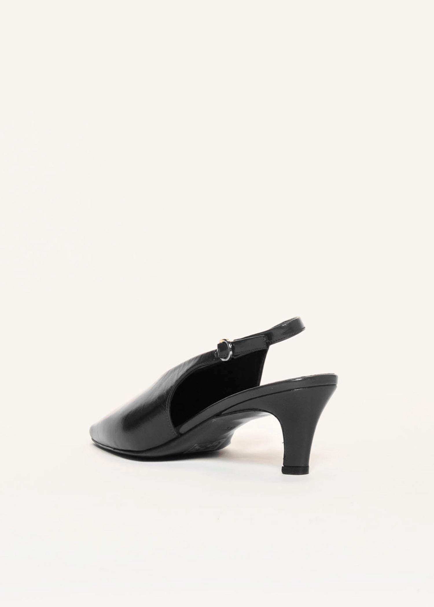 swatch_Black Patent slingback pump shoes
