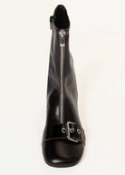 swatch_Black Leather livia boots vagabond shoes