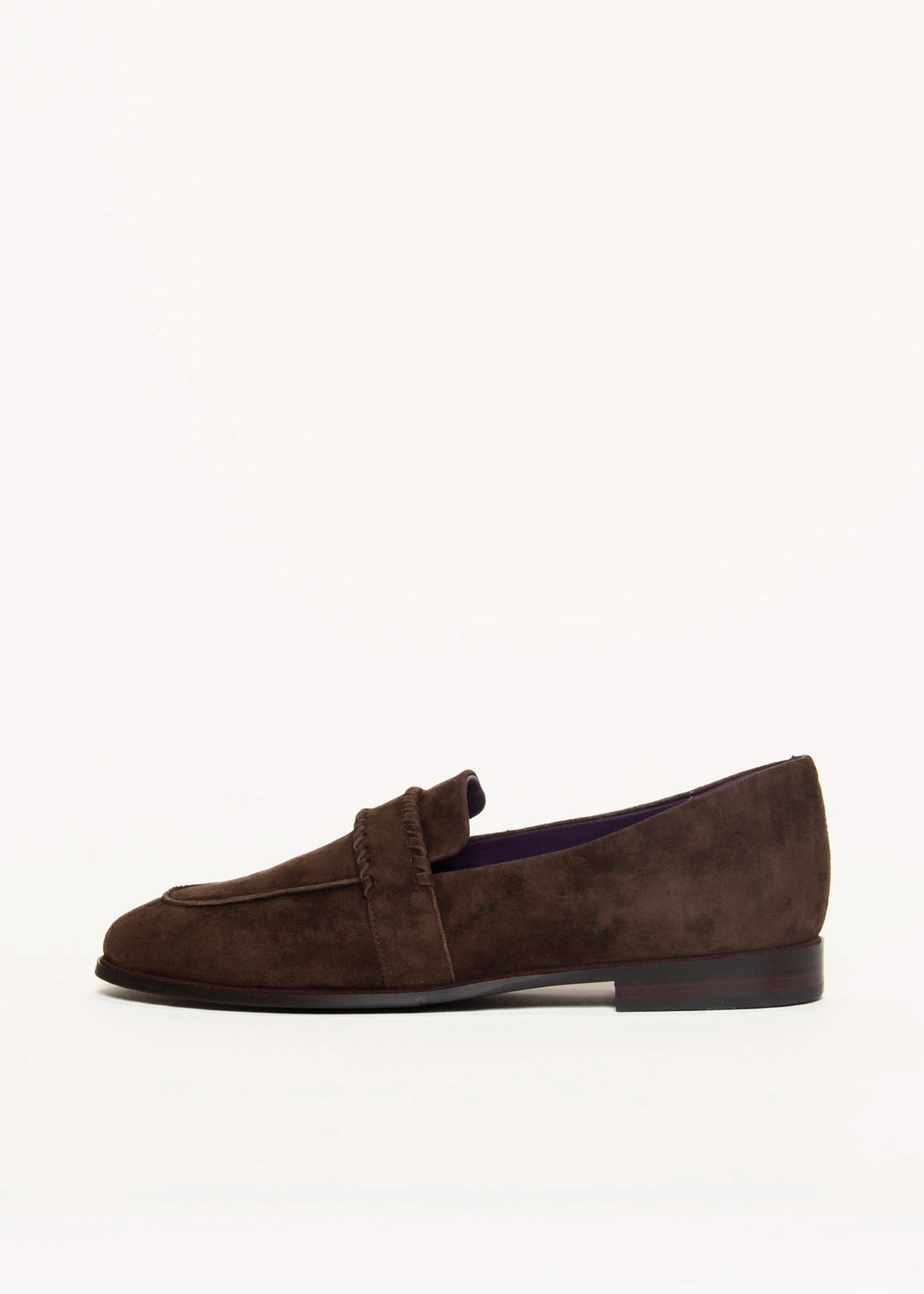 swatch_Chocolate Suede abbra loafer vaneli shoes
