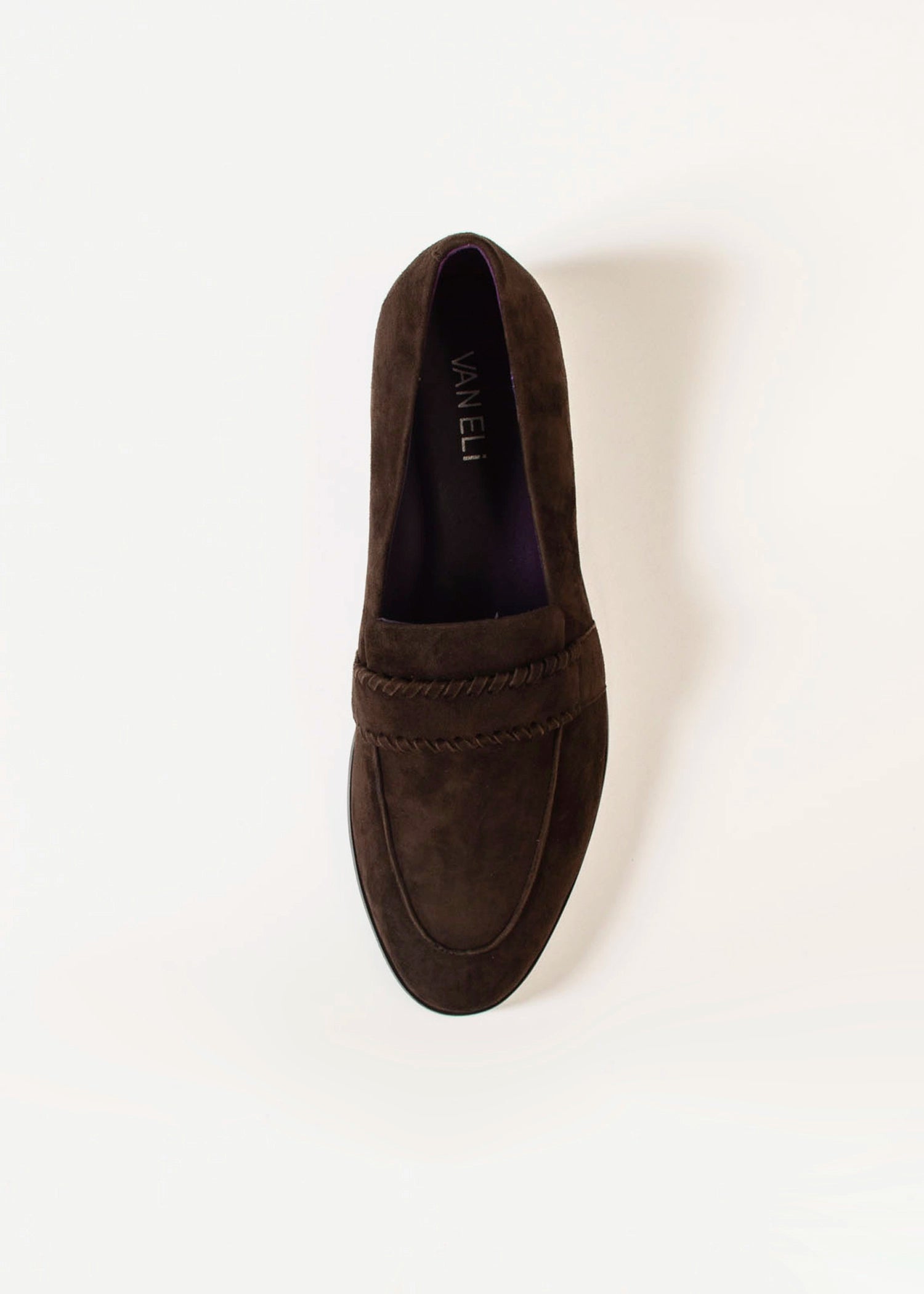 swatch_Chocolate Suede abbra loafer vaneli shoes