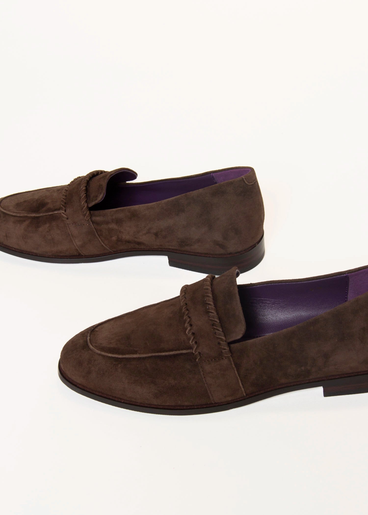 swatch_Chocolate Suede abbra loafer vaneli shoes