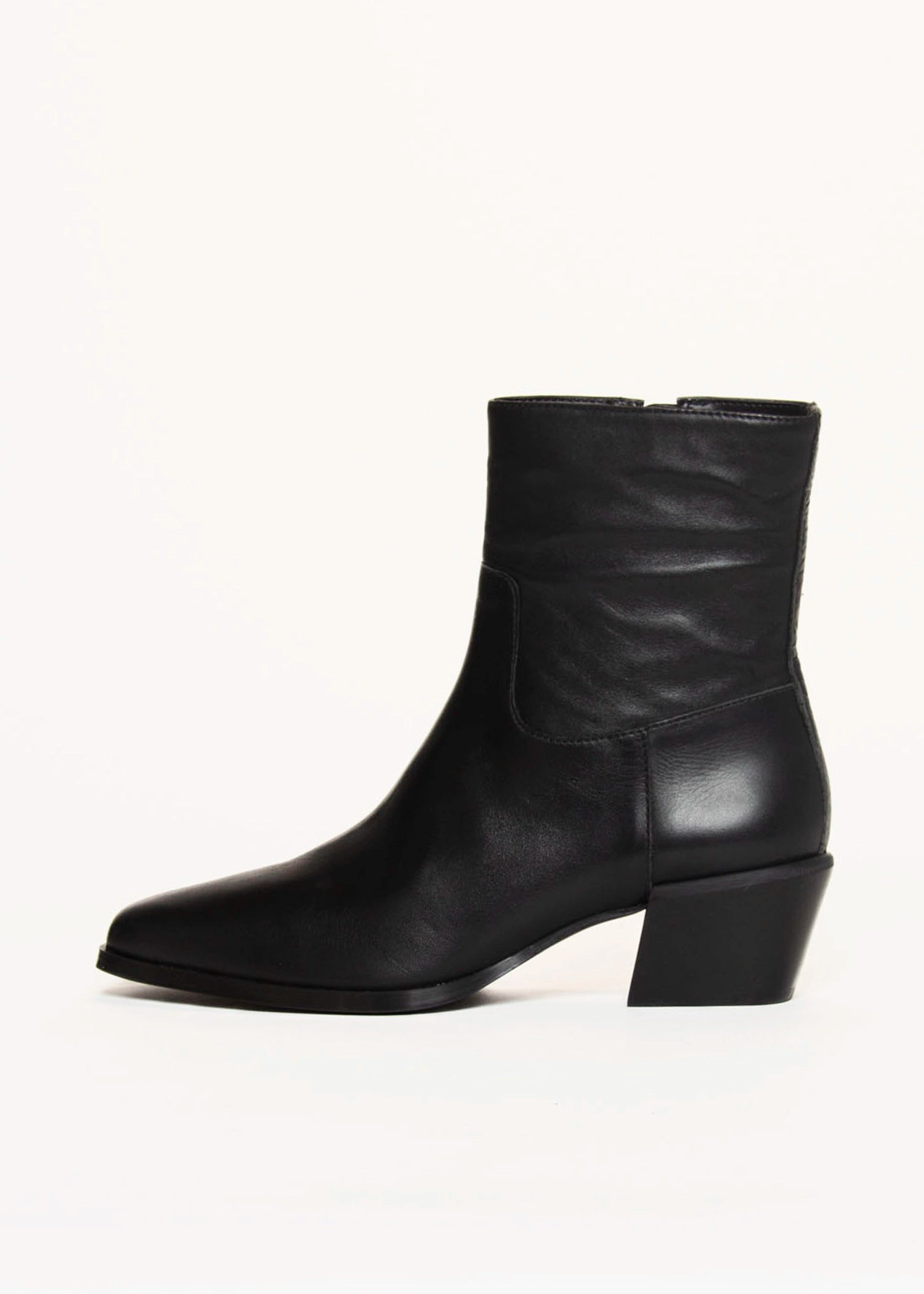swatch_Black Leather daney boot shoes