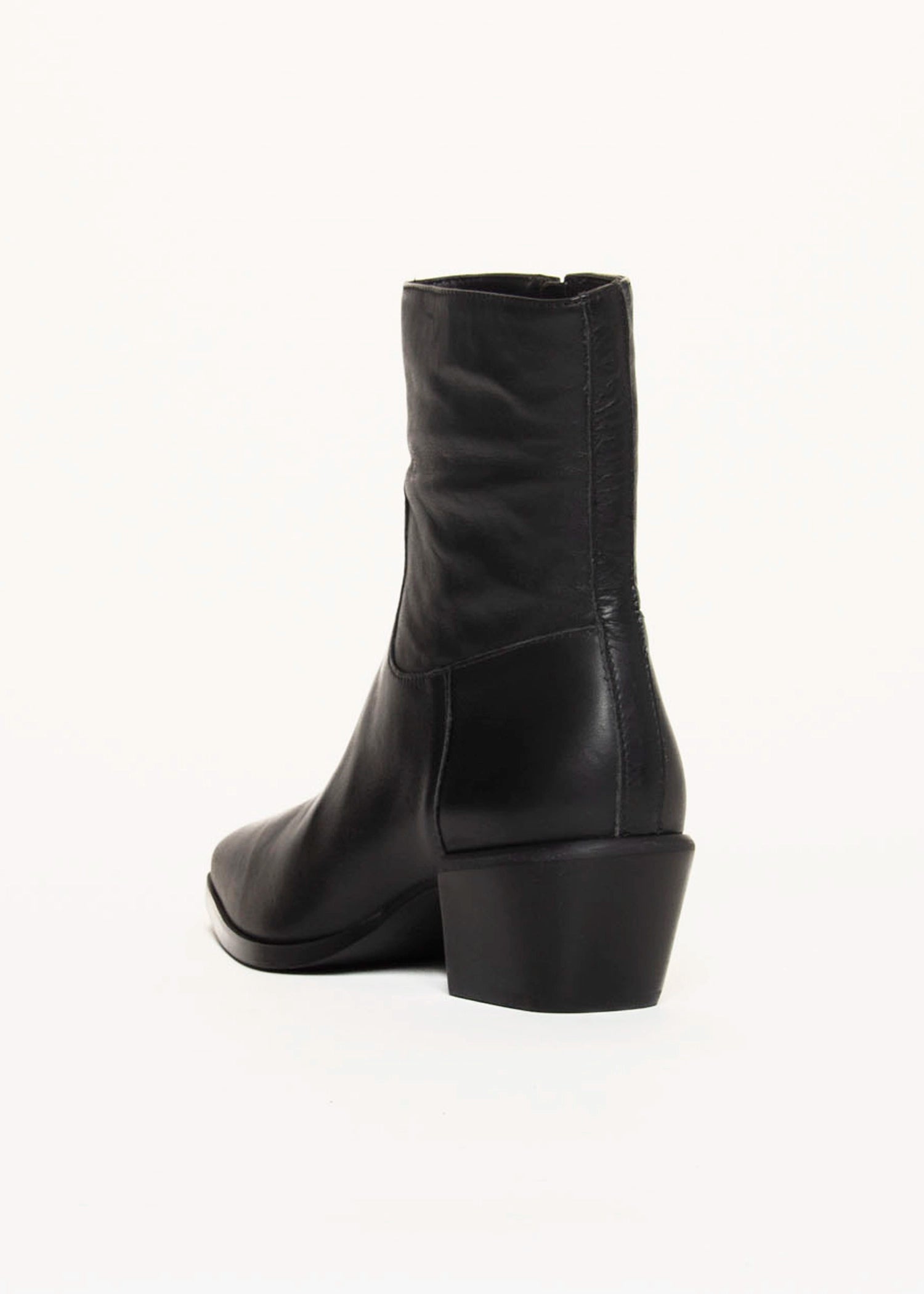 swatch_Black Leather daney boot shoes