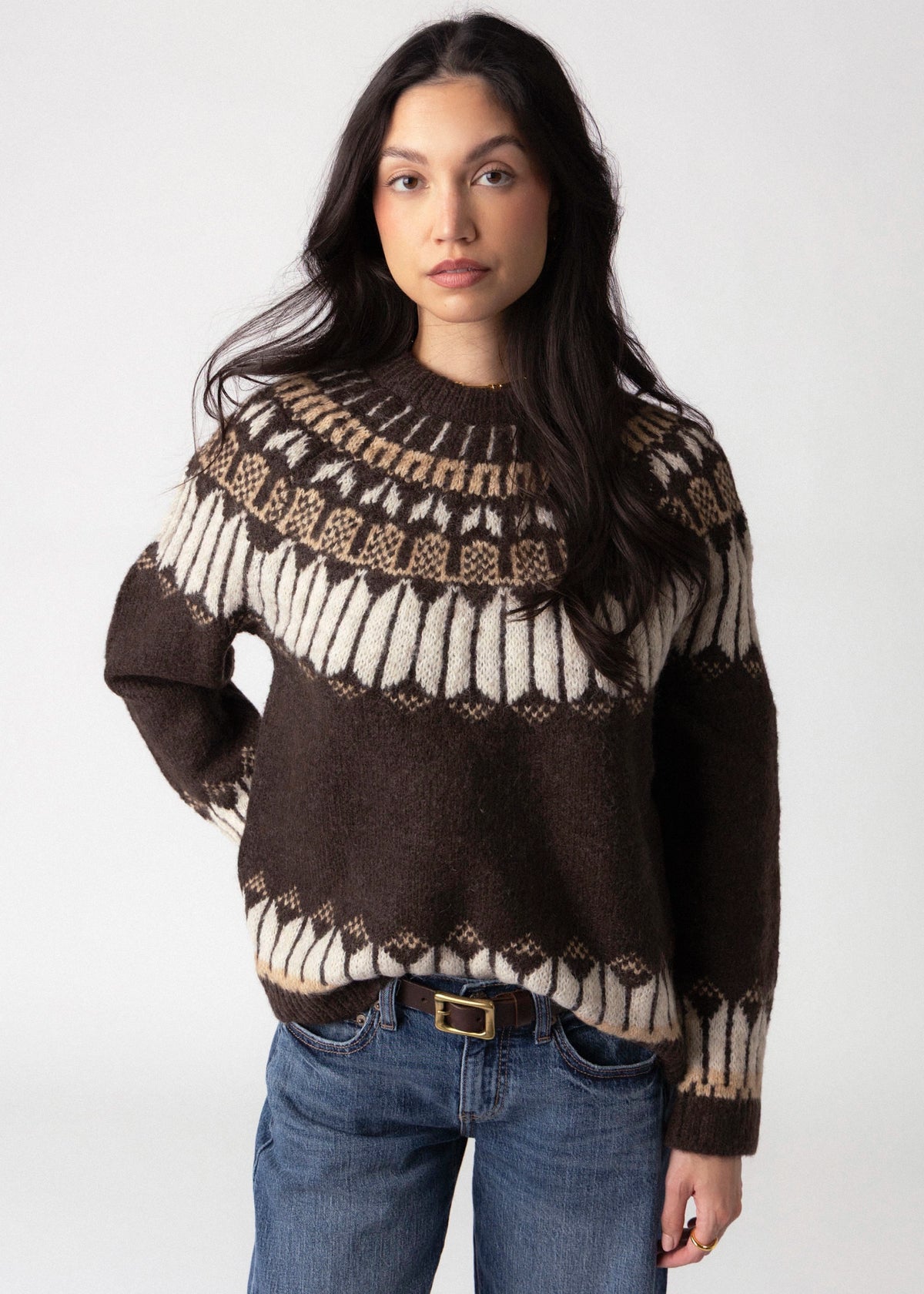 swatch_Brown rd style serafina fair isle sweater