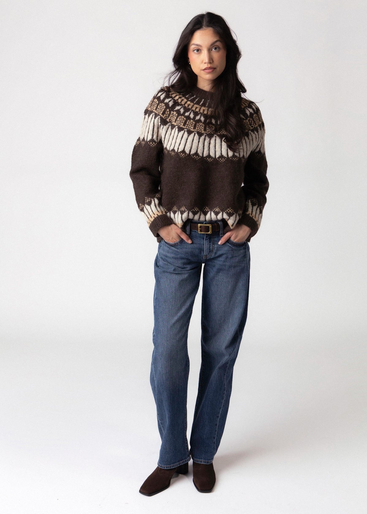 swatch_Brown rd style serafina fair isle sweater