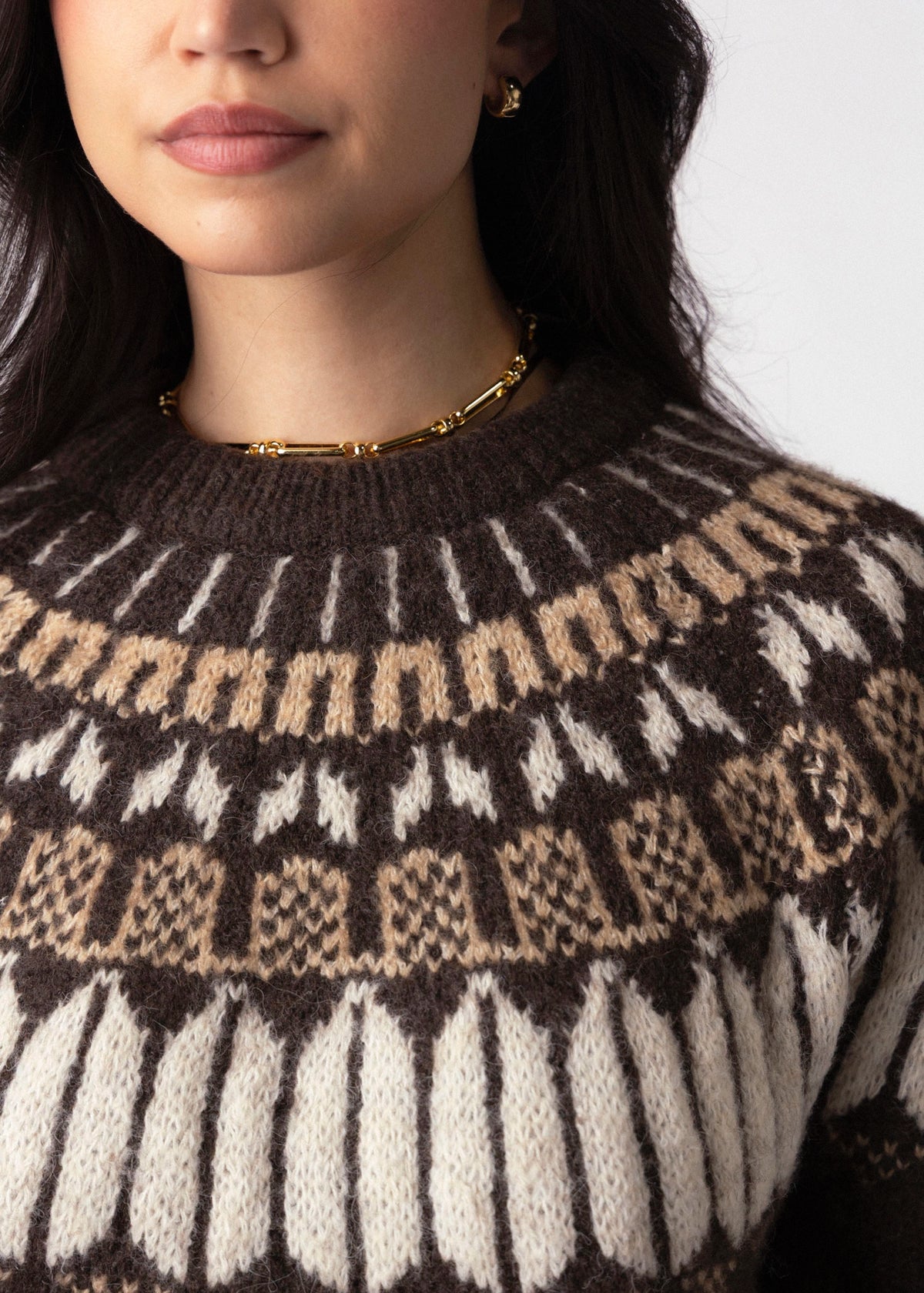 swatch_Brown rd style serafina fair isle sweater