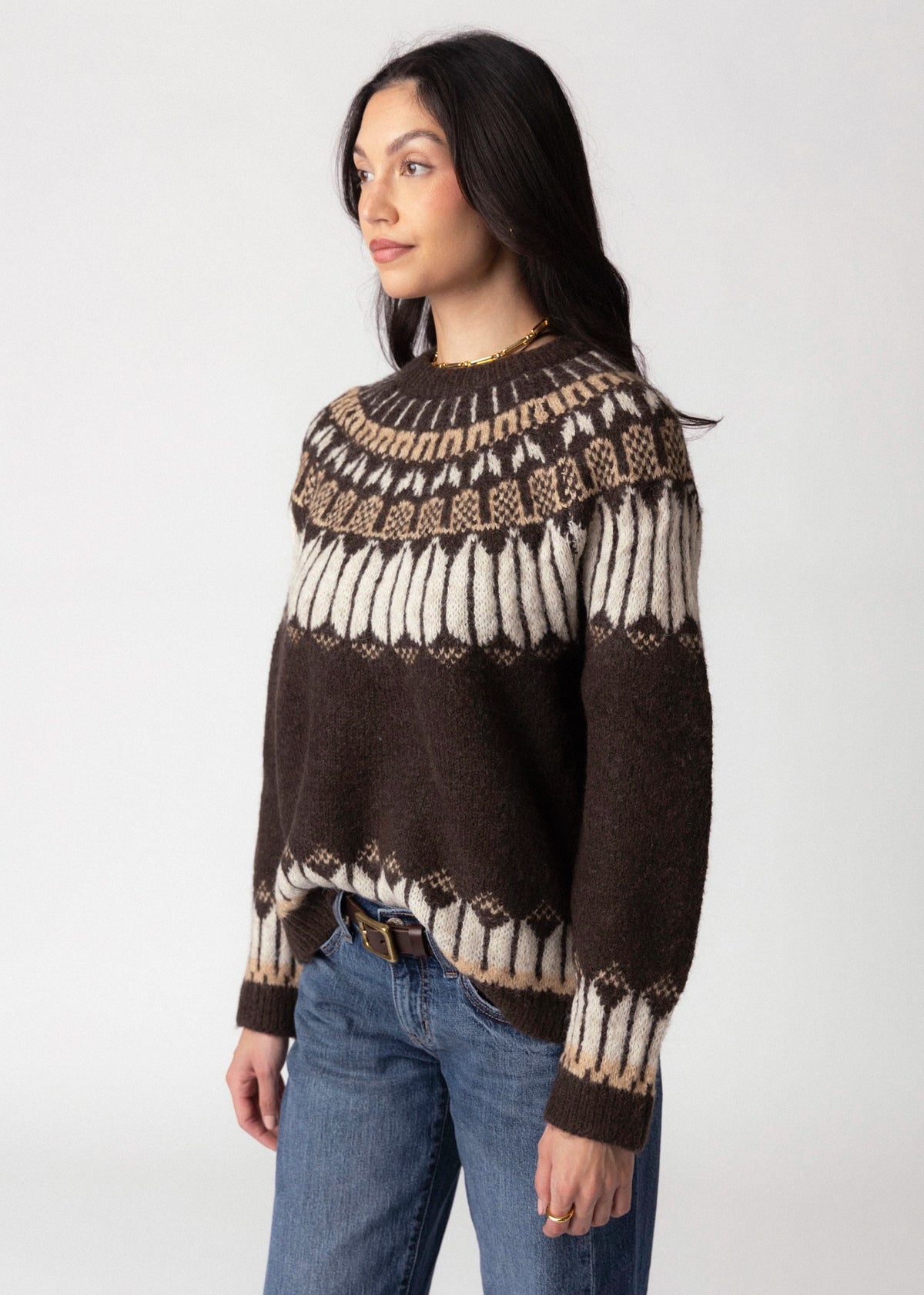 swatch_Brown rd style serafina fair isle sweater