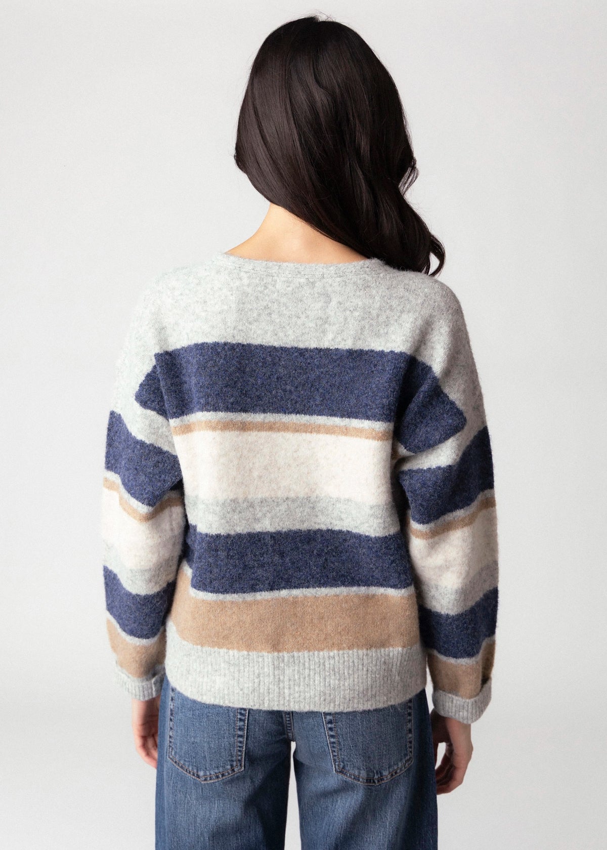swatch_Blue Multi everyday striped sweater