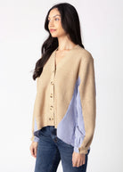 swatch_Oat fifteen twenty celine mixed media cardigan