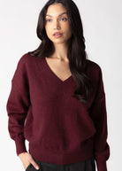swatch_Bordeaux deluc boggle v-neck sweater