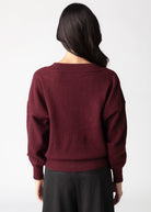 swatch_Bordeaux deluc boggle v-neck sweater